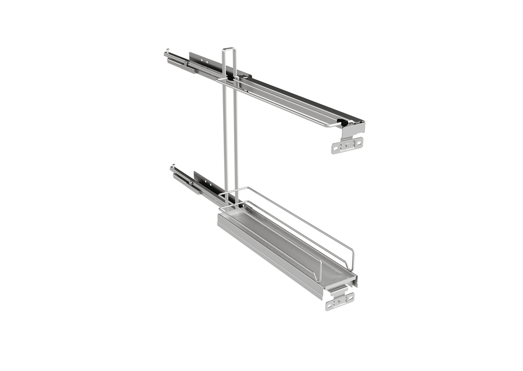 Naber VS SUB Slim Backblechhalter, Etagenauszug, chrom