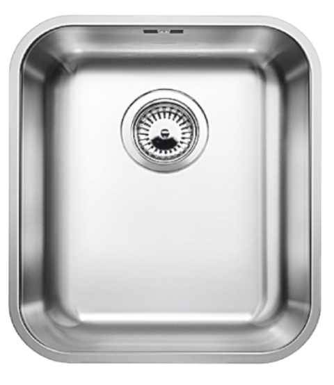 BLANCO SUPRA 340-U, Edelstahl Bürstfinish, ohne Ablauffernbedienung