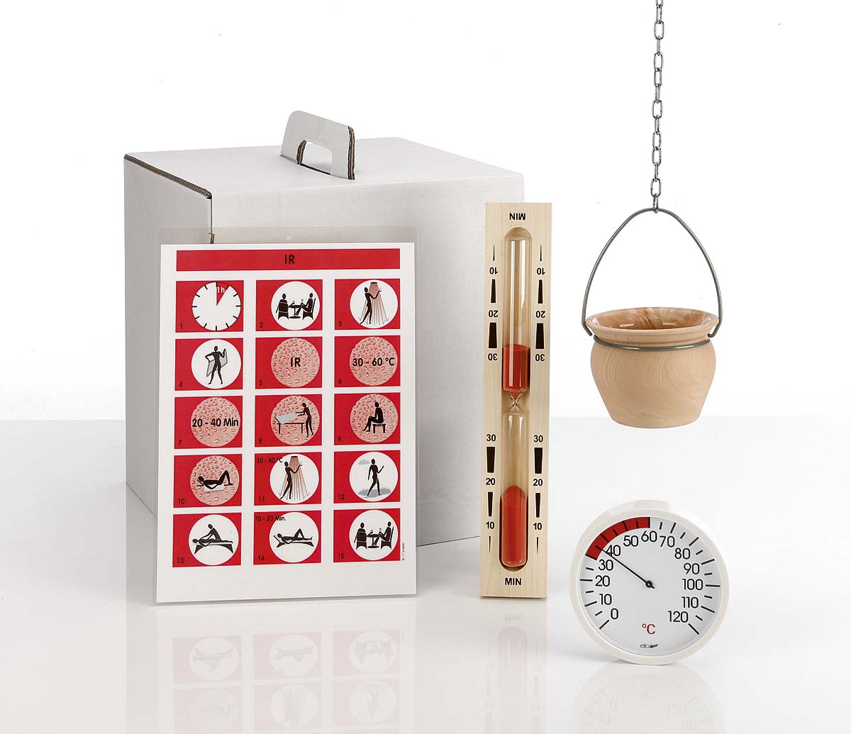 Infrarotkabinen-Zubehör-Set 4-teilig