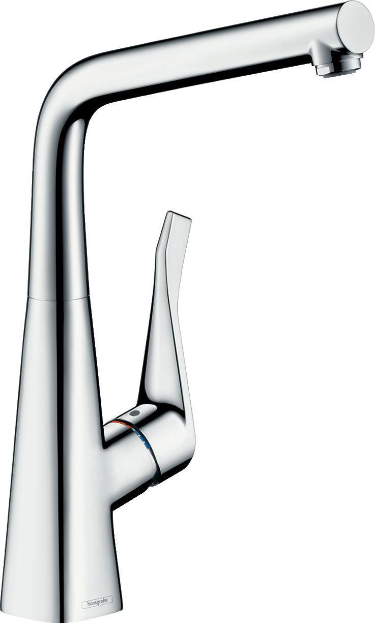 hansgrohe Metris M71 Einhebel-Küchenmischer 320, Vorfenstermontage, 1jet