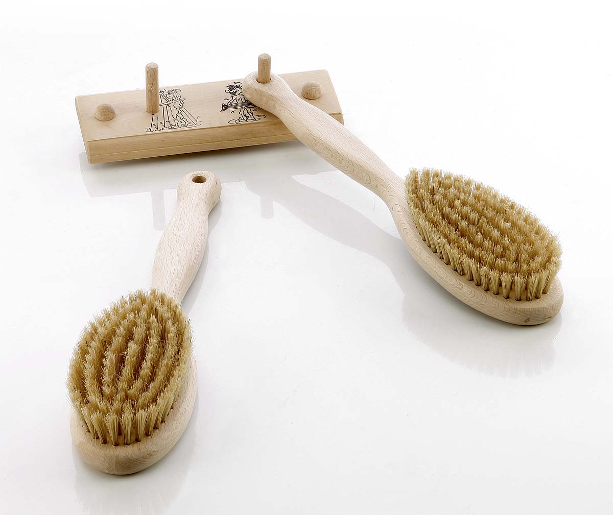 Saunabürste Länge ca. 28 cm mit Naturborsten