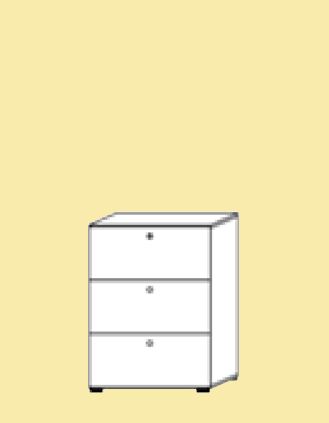 LIGNEA Hängeregisterschrank 238H3, 3 OH