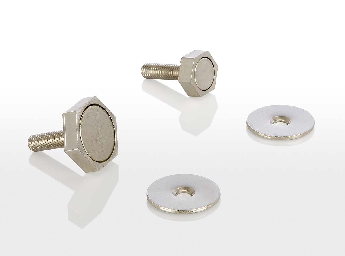 Türmagnet mit Haftblech rund