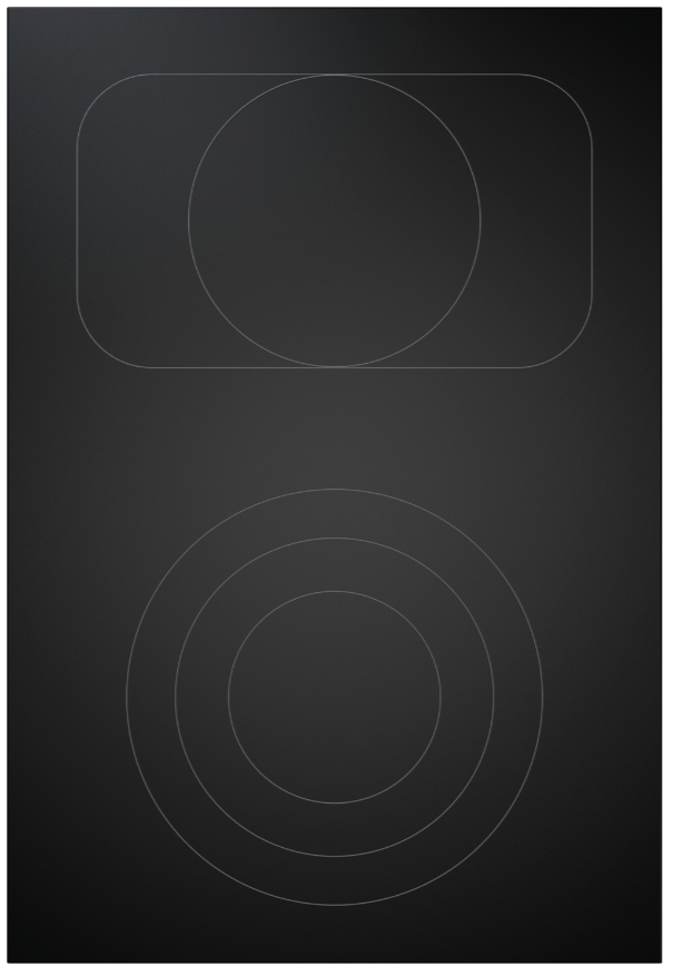 BORA Pro HiLight-Kochfeld 3-Kreis/Bräter