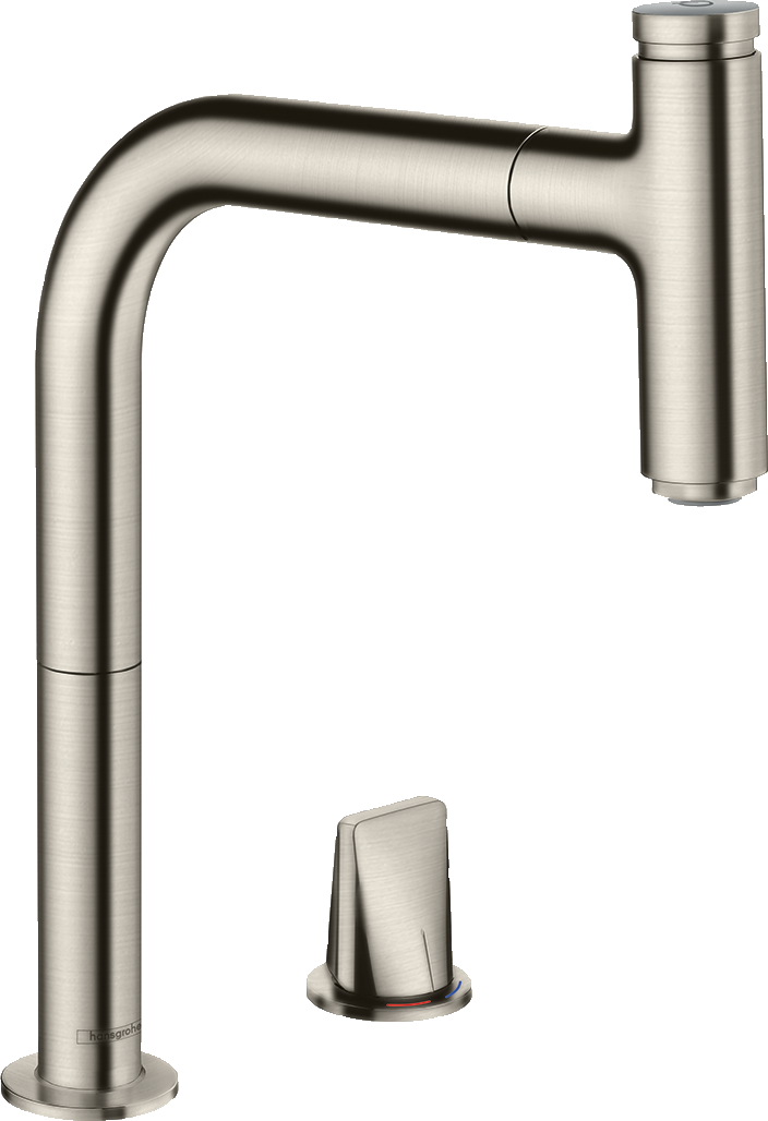 hansgrohe Metris Select M71 2-Loch Einhebel-Küchenmischer 200, Ausziehauslauf, 1jet, sBox