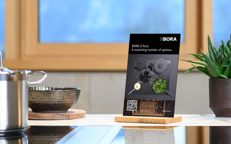 BORA S Pure Produktaufsteller