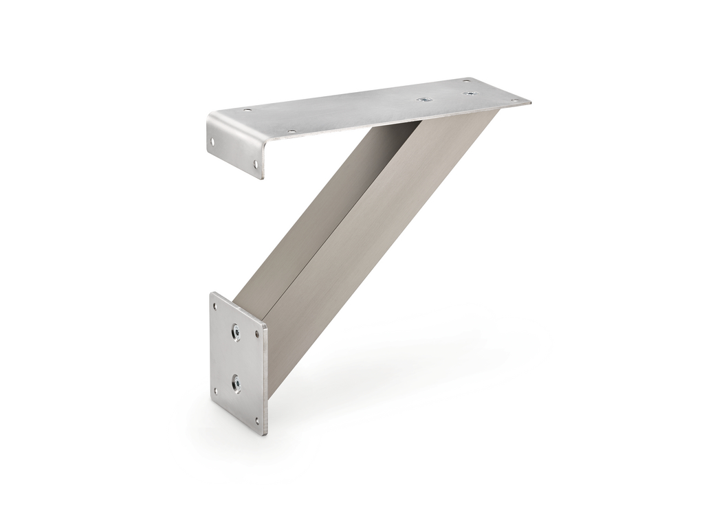 Naber Kreta 3 schräg, Konsole, edelstahlfarbig, H 235 mm