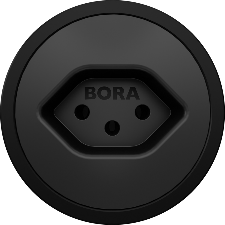 BORA Steckdose Typ J All Black