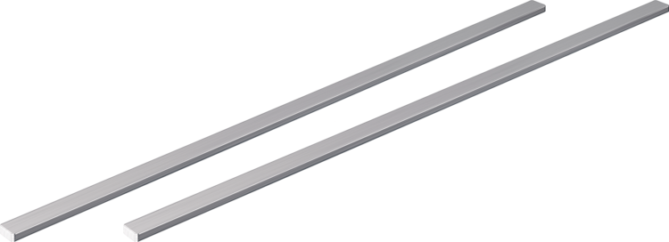 BORA Seitenleisten für Kochfeldtiefe 515mm