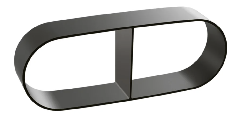 BORA Ecotube Flachkanal 47mm (40Stk.)