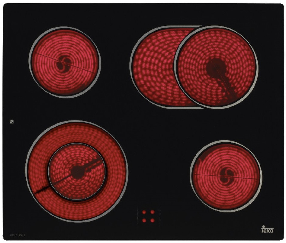 TEKA TTB64320PLVBK, herdgebundene Mulde, Edelstahlrahmen