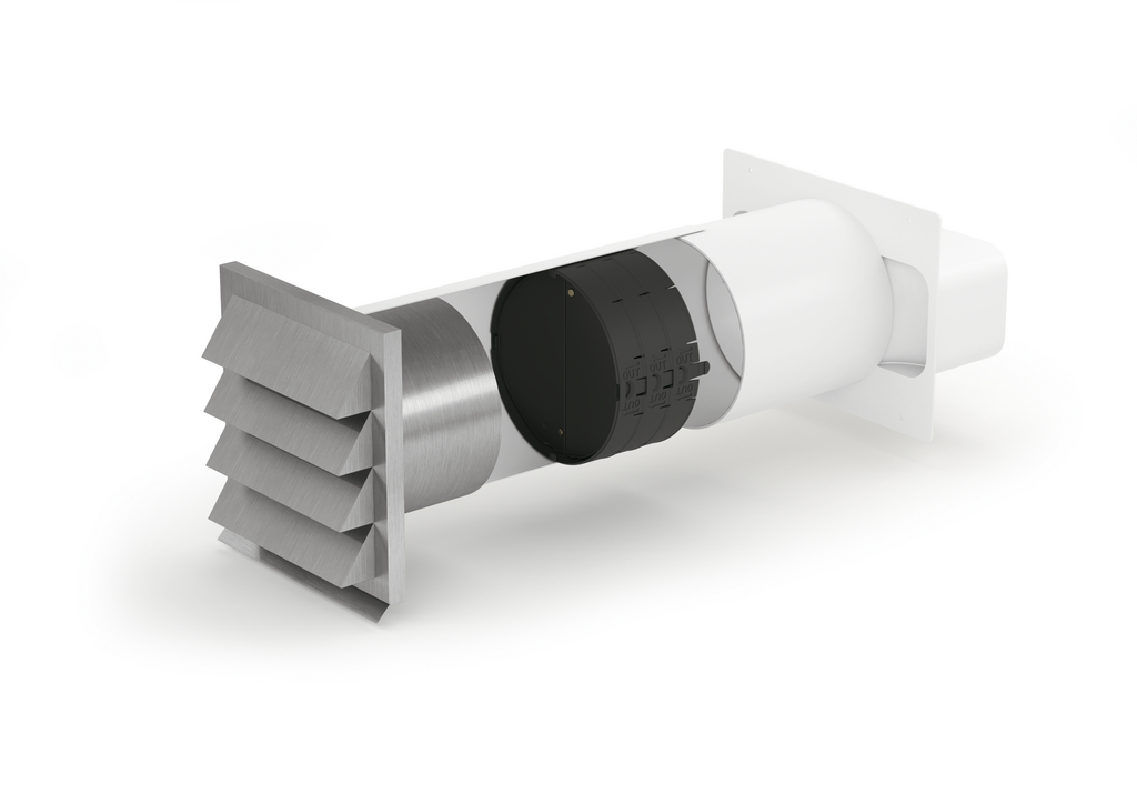 Naber E-Jal flow 150 Mauerkasten inkl. THERMOBOX, weiß/Edelstahl