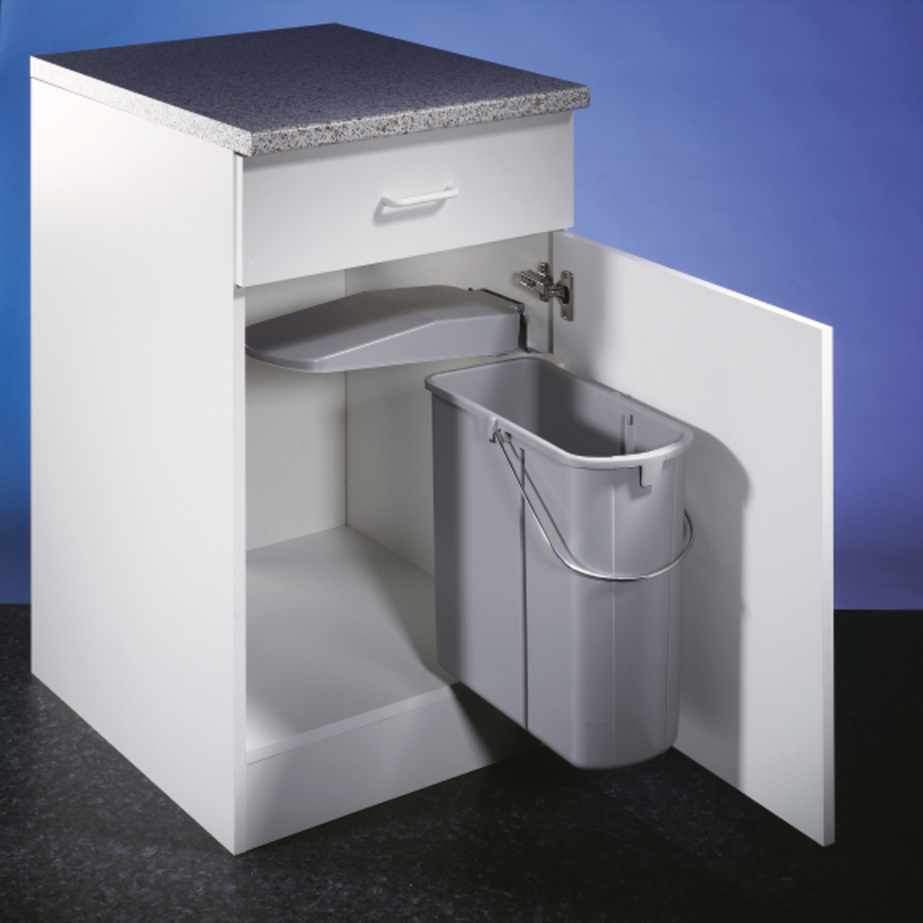 Vario 1, Abfallsammler für Schwenktechnik, alu grau