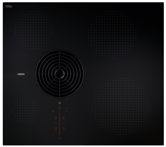 BORA S Pure Induktions-Kochfeld mit integriertem Kochfeldabzug - Umluft