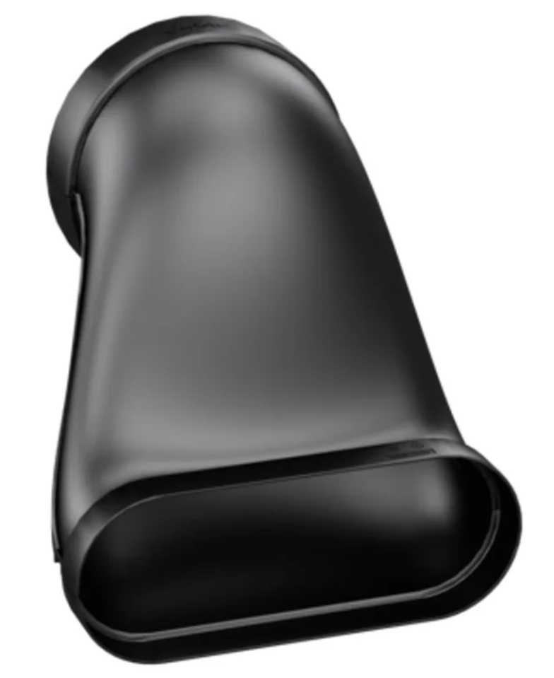 BORA Ecotube Übergang flach rund Versatz inkl. Dichtungsmaterial (1Stk.)