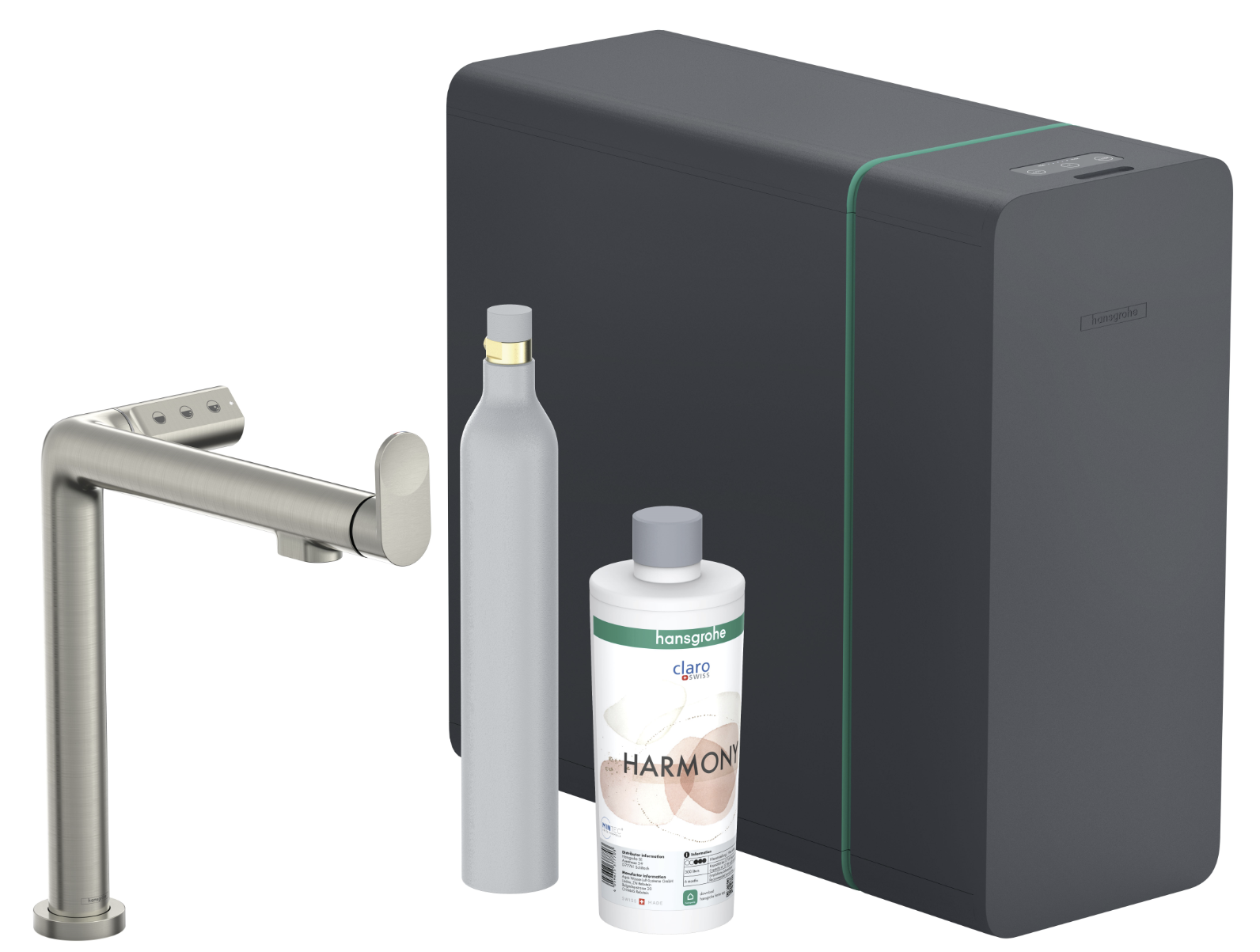 hansgrohe Aqittura M91 SodaSystem 240, 1 Strahlart, Starter Set Chrom