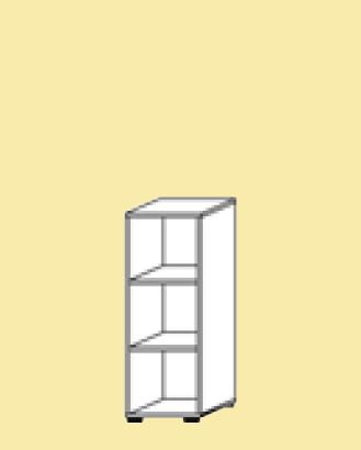 LIGNEA Regal schmal 234RE, 3 OH