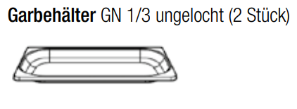 Küppersbusch ZB1005 1 Set (2 Stück) GN-Behälter ungelocht für ZB8030