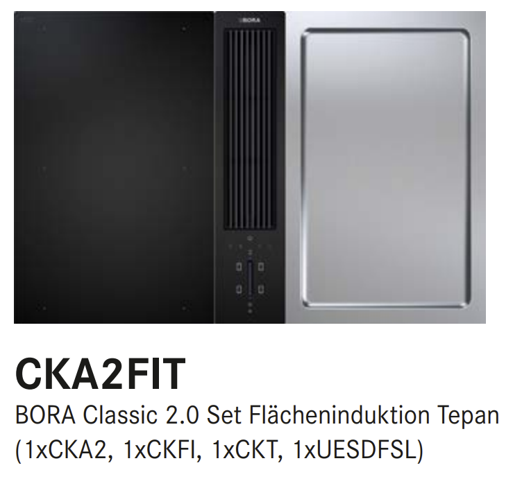 BORA Classic 2.0 Set Flächeninduktion Tepan