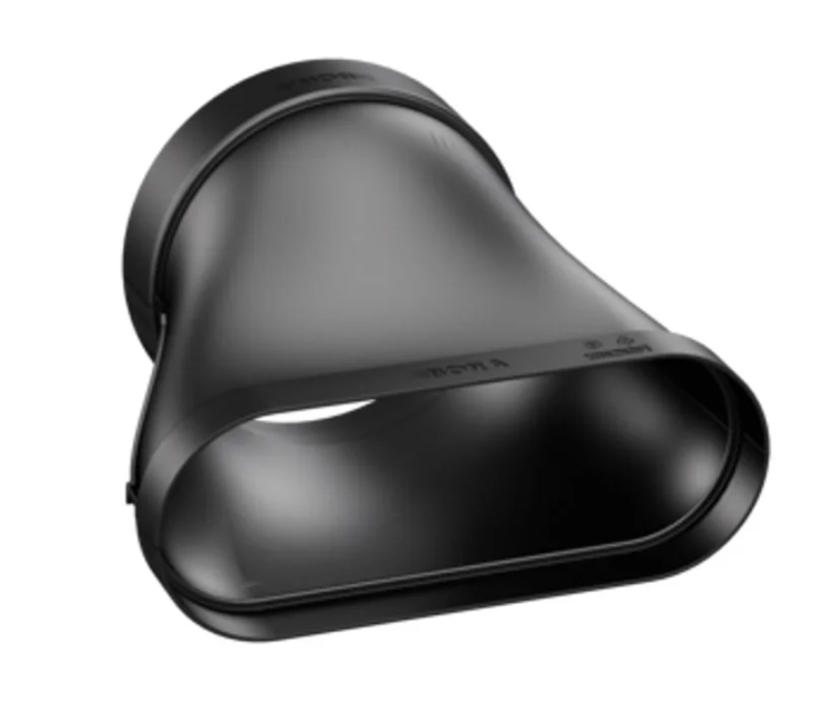 BORA Ecotube Übergang flach rund gerade inkl. Dichtungsmaterial (1Stk.)