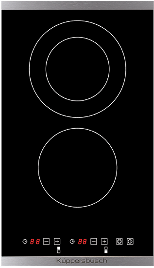 Küppersbusch VKE3300.0SR Elektro-Kochfläche, 30 cm, rahmenlos, ED Rahmen beiliegend