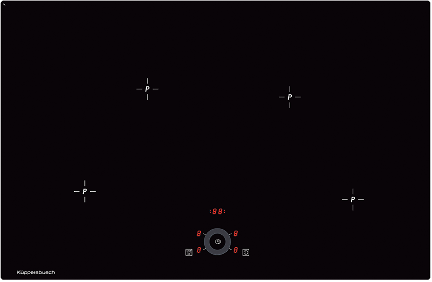 Küppersbusch KI8330.0SR Induktion-Kochfläche, 80 cm, rahmenlos