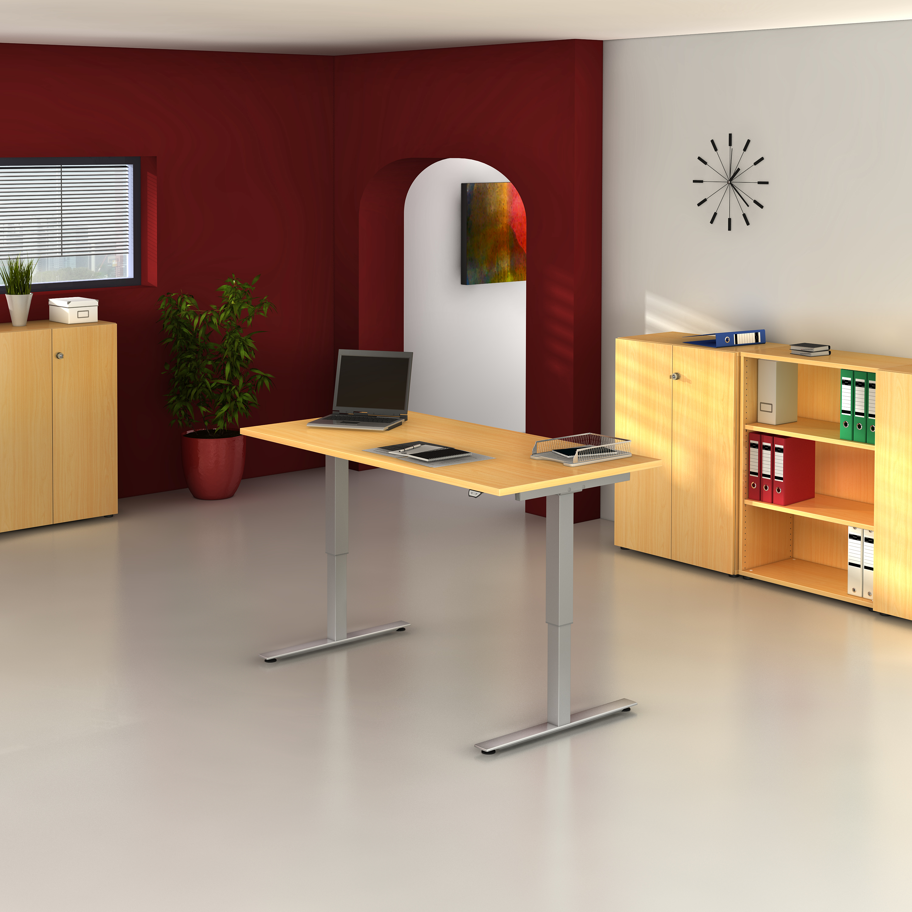 LIGNEA Schreibtisch XMST19, 180 x 80 cm