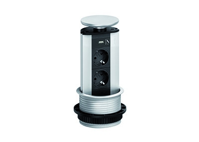 Naber Evoline®Port USB silberfarbig