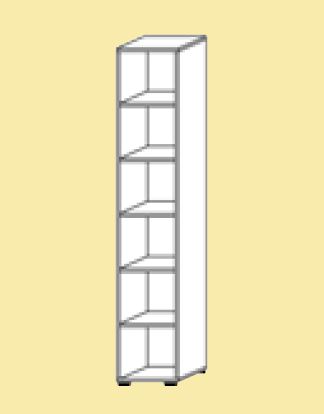 LIGNEA Regal schmal 264RE, 6 OH