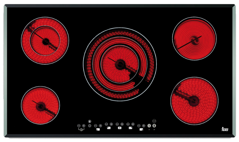 TEKA TR 951 (Facette), HiLight-Kochfläche,5 Kochzonen