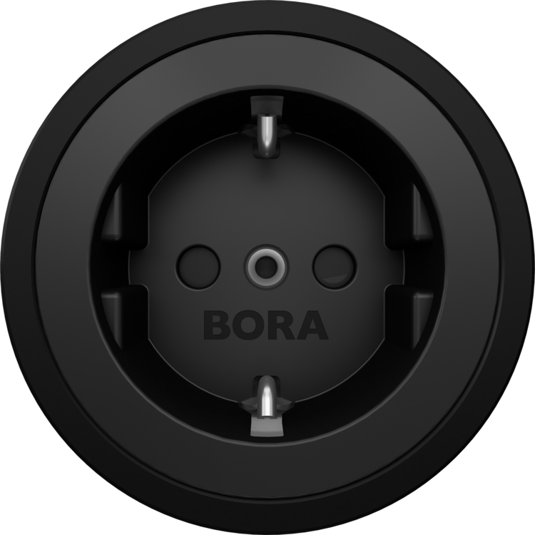 BORA Steckdose Type F All Black