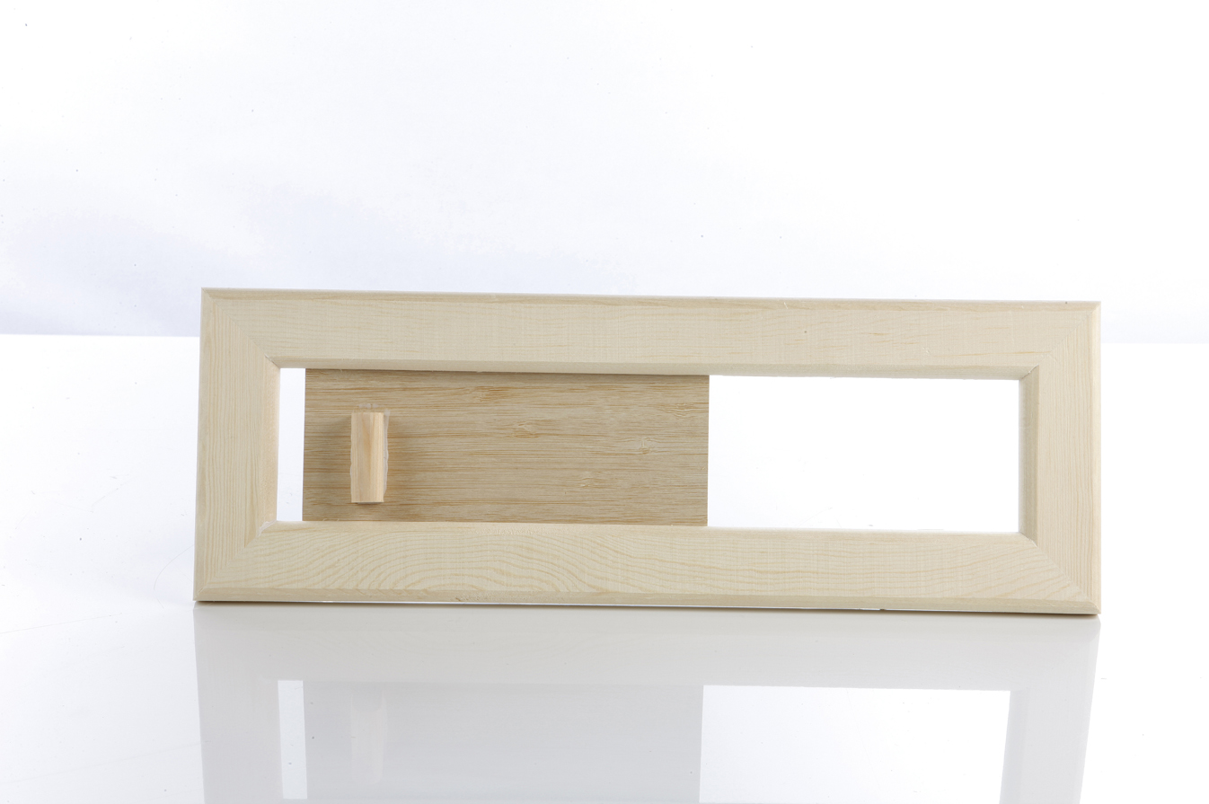Lüftungsschieber aus Holz