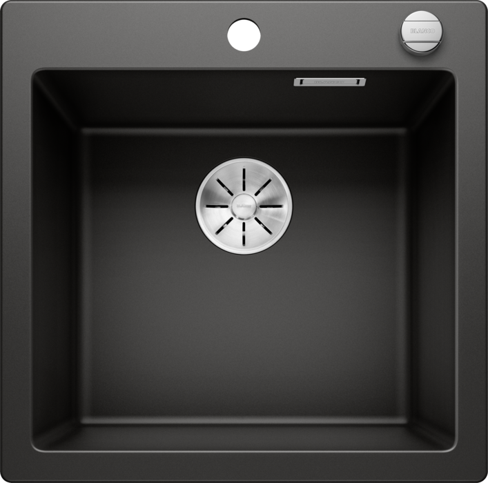 BLANCO PLEON 5, SILGRANIT® PuraDur®, mit Ablauffernbedienung