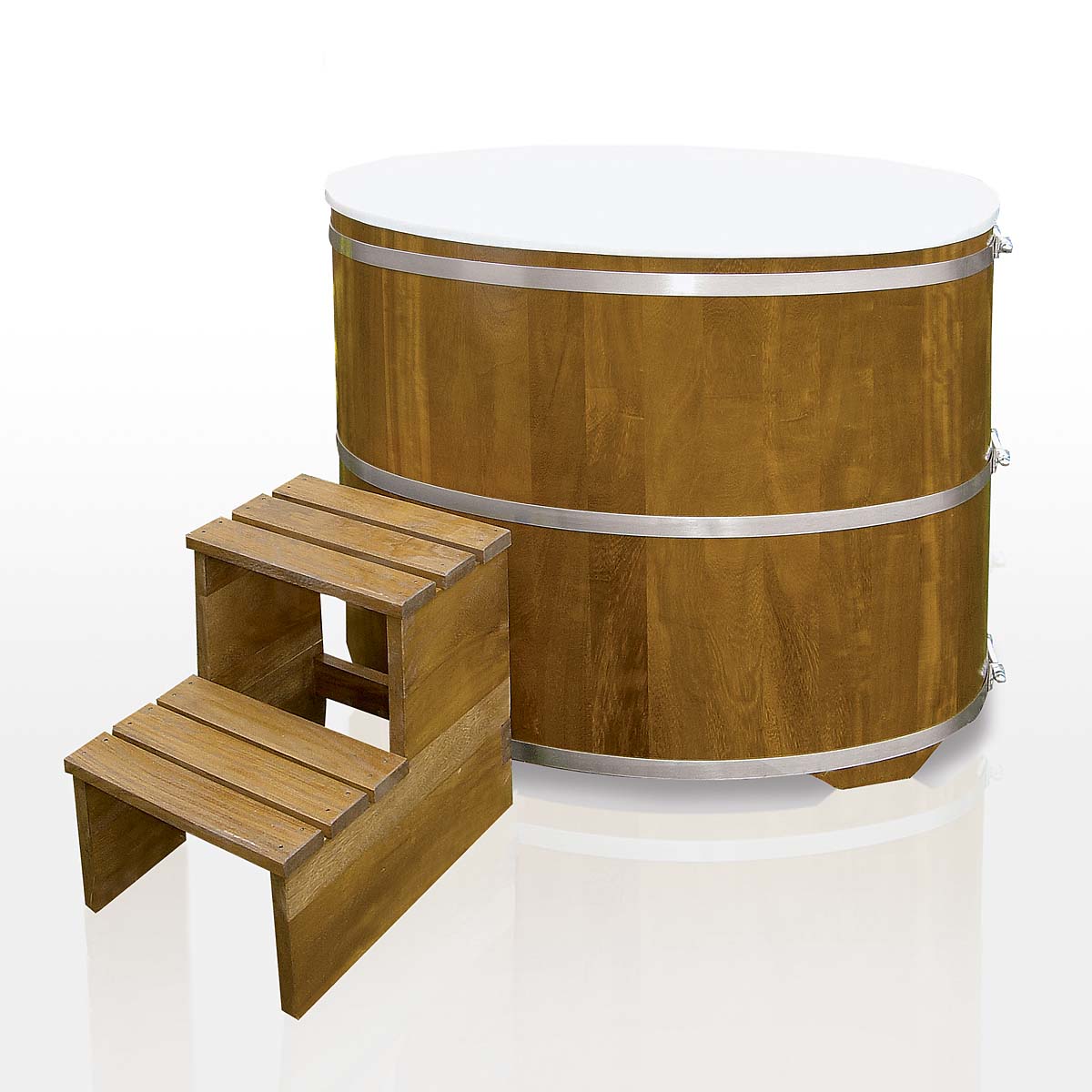 Tauchbecken Kambalaholz mit Kunststoff-Einsatz