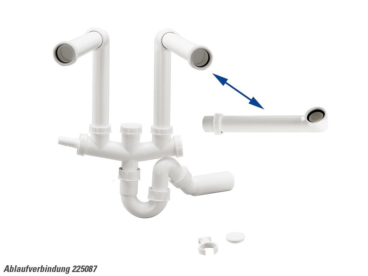 Blanco Beckenverbindung  2 x 3½" bzw. 1 x 3½" - 1 x 1½"